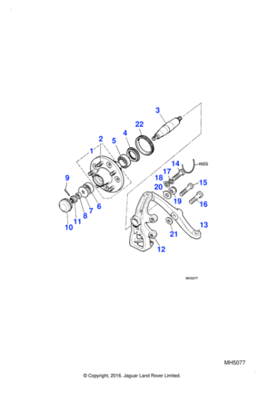 C441462 - Jaguar Adjustment shim