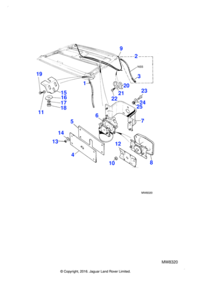 WL600051 - Jaguar Land Rover Washer-Spring