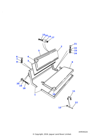 STC1012 - Land Rover Panel-rear seat squab main face