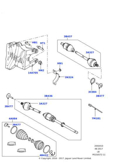 FX110046 - Land Rover Nut-flange