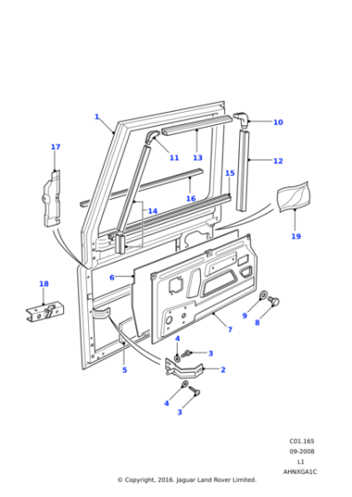 FS106101L - Land Rover Screw-flanged head