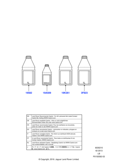 LR003136 - Land Rover Fluid - Transmission