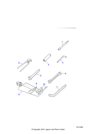 276397 - Land Rover Spanner-tool kit