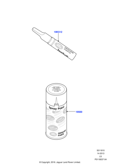 LR005728 - Land Rover Paint Kit - Pencil