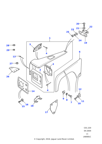 302532 - Land Rover Nut-spiralok