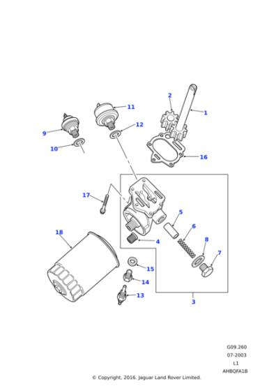 602067 - Land Rover Spring-oil pump relief valve