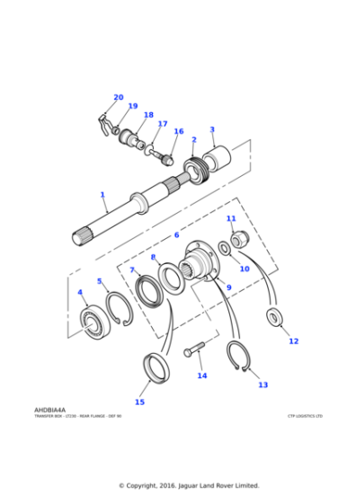 533765 - Land Rover Plate-oil seal retainer