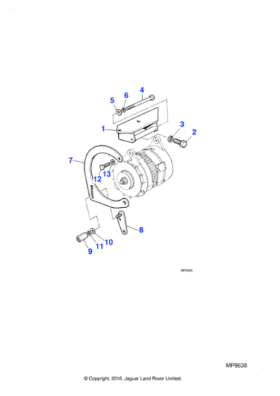 519561 - Jaguar Bushing kit