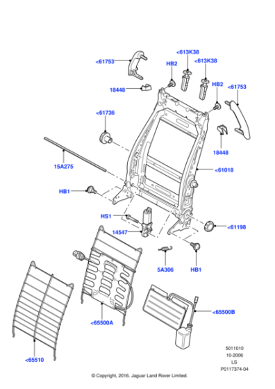 HGF500030 - Land Rover Retainer - Spring