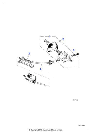 AAU1498 - Jaguar Wiper motor rack