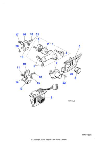 37H7193J - Jaguar Key blank