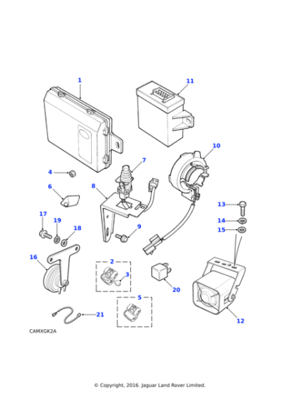 YWX101070L - Land Rover Case-remote plip