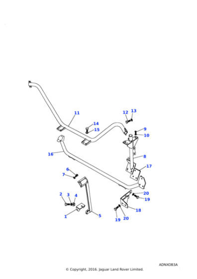 4594L - Land Rover Washer-Plain