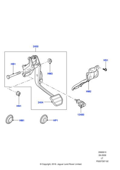 FN110041 - Jaguar Land Rover Flange nut