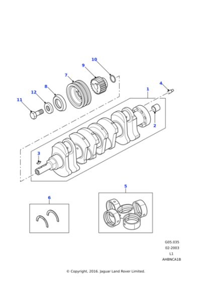 LFB500050 - Land Rover Bush-crankshaft