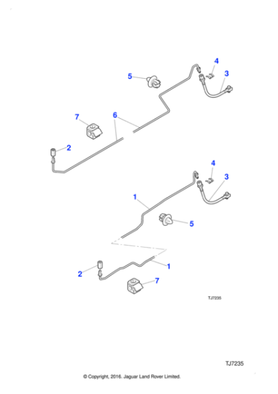 AAU6367 - Jaguar Single pipe clip