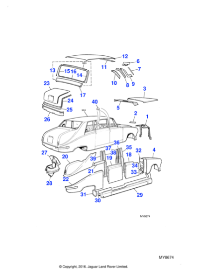 9428 - Jaguar Vent lid