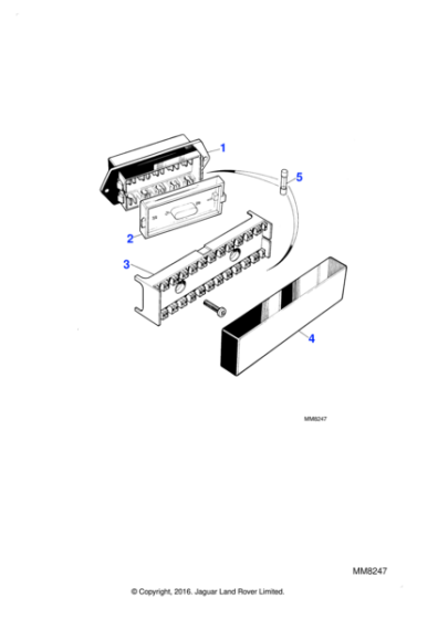 AEU1492 - Jaguar Fuse block