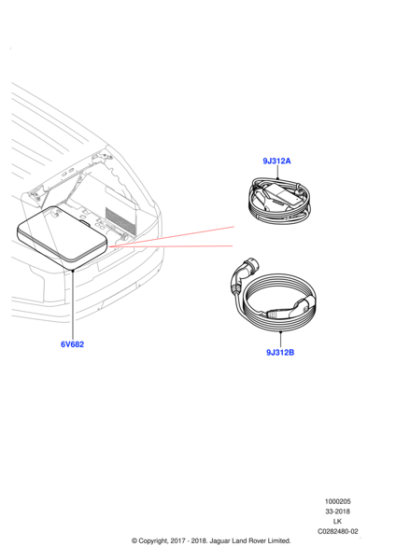 LR160348 - Land Rover Public and Wall Box Charging Cable