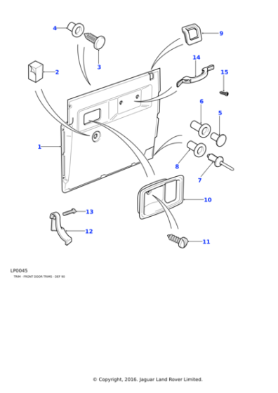 AB608064L - Land Rover Screw