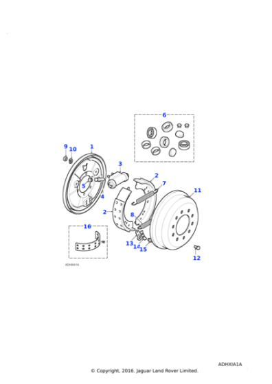 531893 - Land Rover Spring-shoe return-brake abutment end