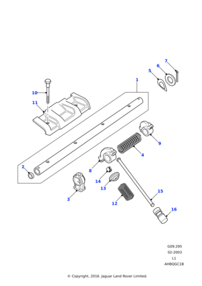 602153 - Land Rover Rocker assembly-cylinder head