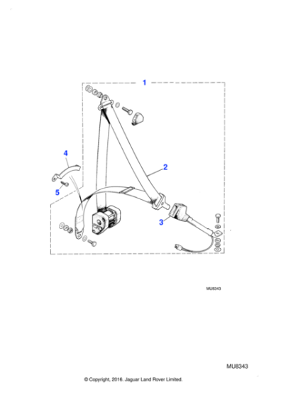 BAC4112 - Jaguar Guide rail