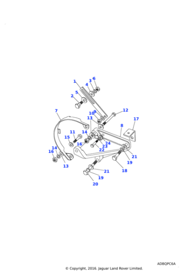 3036L - Land Rover Washer-Plain