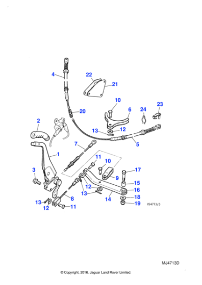 JLM9679 - Jaguar Hexagon head setscrew
