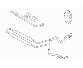 Steering Reservoir, Cooler And Hoses